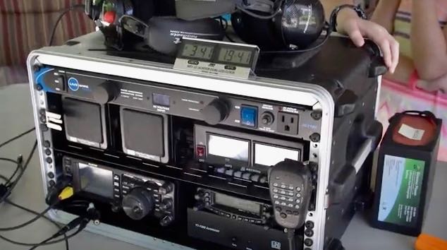 A very clever radio gobox using the Gator GR6S shallow rack case  The