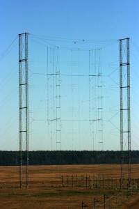 One of the 19 curtain antennas on the campus (Click to enlarge)