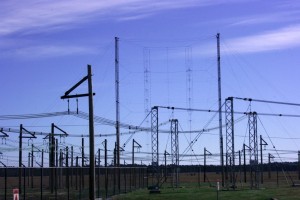 The enormity of the antenna farm is difficult to capture, even with a wide angle lens (Click to enlarge)