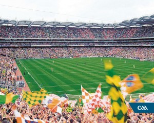 22 September 2002; A general view of Croke Park at 3.29pm, a minute before the start of the game. Kerry v Armagh, All Ireland Football Final, Croke Park, Dublin. Picture credit; Brendan Moran / SPORTSFILE