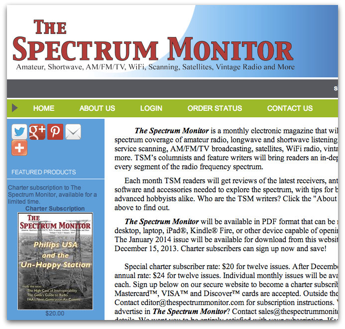 The Spectrum Monitor a new radio magazine finds a home in the digital