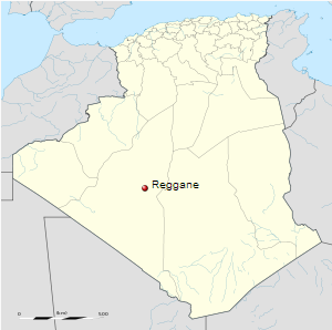 Location of Reggane within Algeria