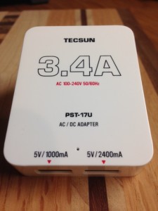 The supplied Tecsun PL-880 charger/power supply (Click to enlarge)
