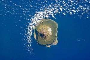 Tristan da Cunha on 6 February 2013, as seen from the International Space Station (Source: Wikipedia)