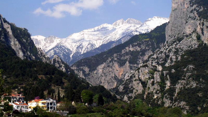 A view of the Mount Olympus