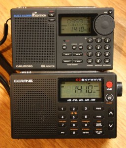 The CC Skywave is nearly identical in size to the late and great Grundig G6.
