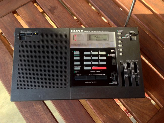 My new (to me) Sony ICF-2001 shortwave radio | The SWLing Post