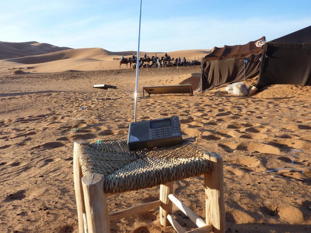 Tecsun PL-380 in the Morocco desert. 