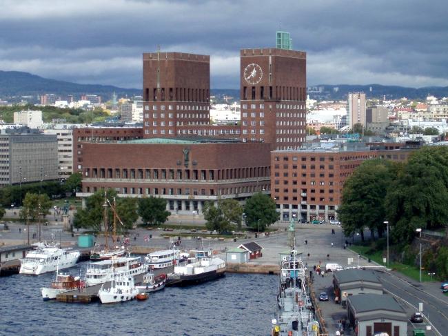 The City Hall (Radhus) in Oslo, Norway.  (Source: Public Domain)
