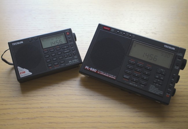 Tecsun PL310-ET and Tecsun PL680, my two favourite portable shortwave radios.