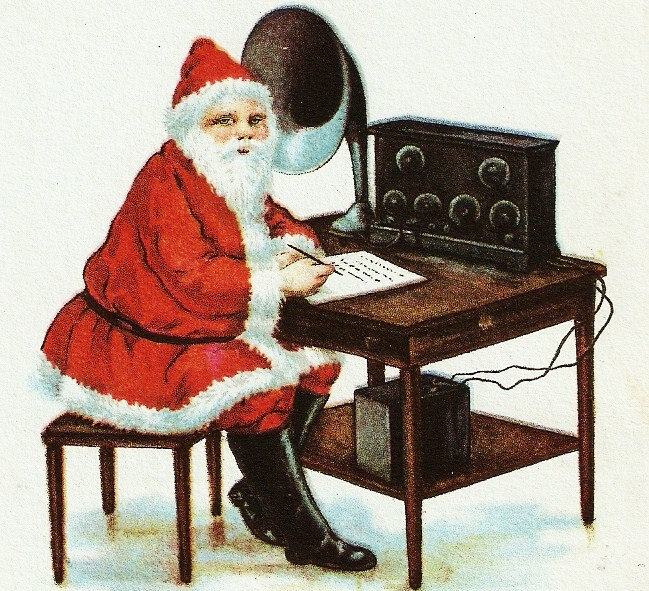 Santa-Radio-Vintage