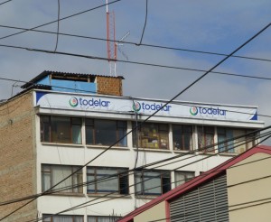 The Todelar network building in Pasto.