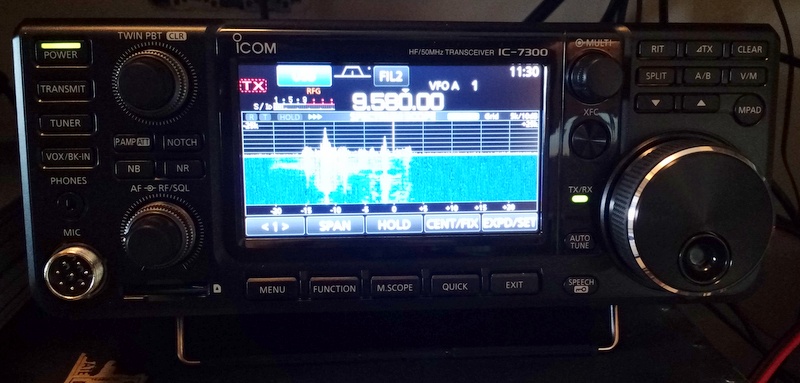 Look what just landed on my desk: the new Icom IC-7300 direct sampling ...