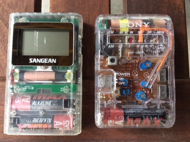 販売品 SRF-39FP Sony透明ラジオ 刑務所仕様 - オーディオ機器