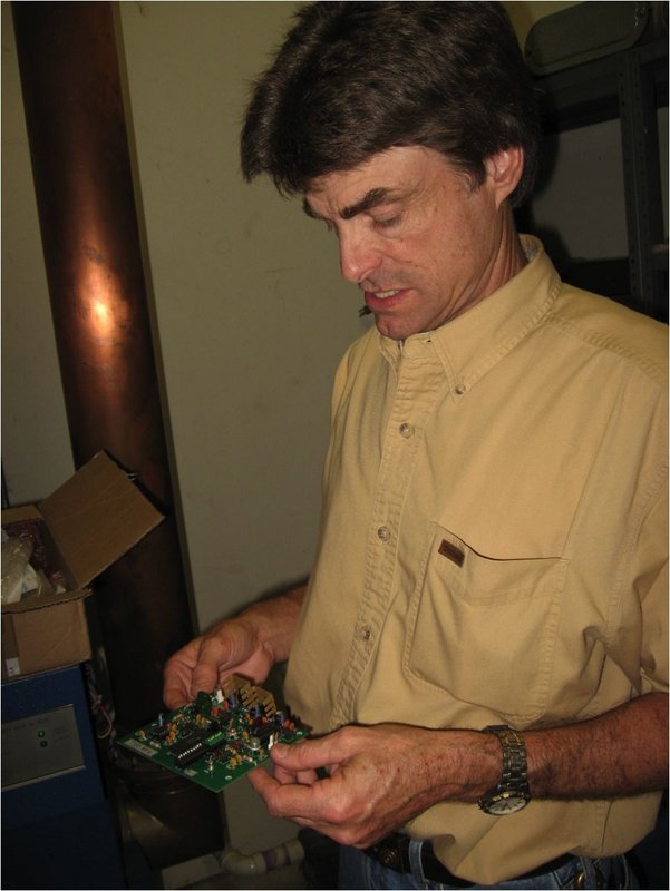 Figure 5. Larry with new synthesized reference oscillator module