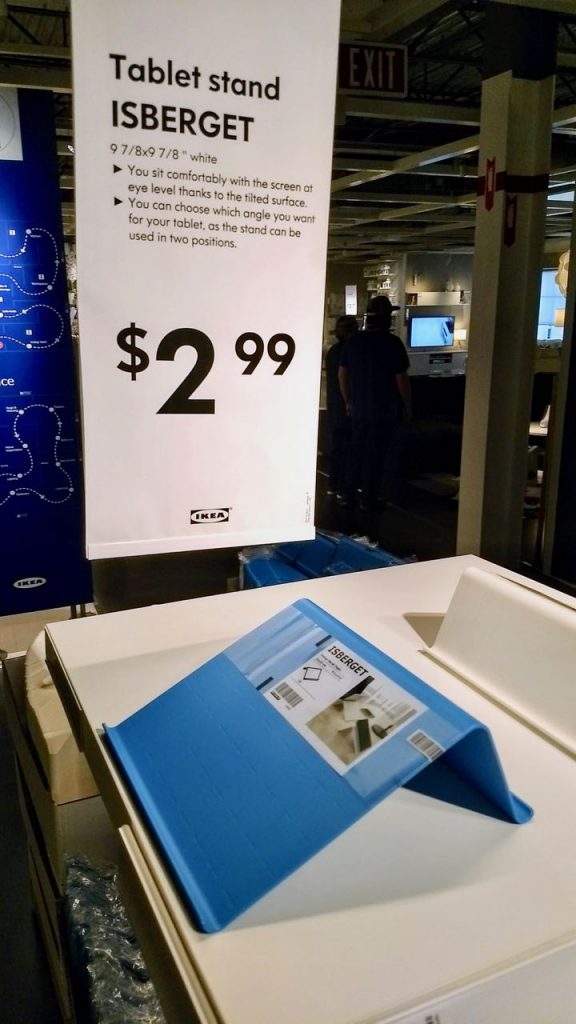 The IKEA Isberget stand for tablets (and radios?) | The SWLing Post
