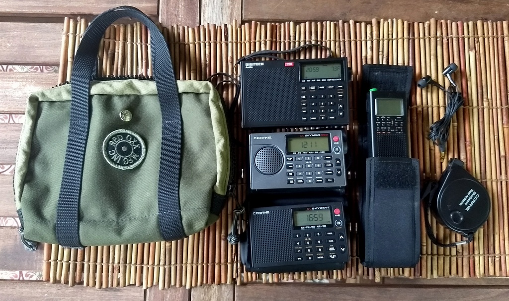 I built new field bag inserts for HF radio and photography, so I