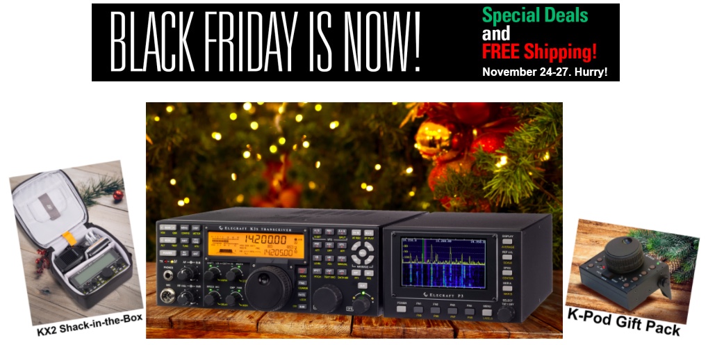 Radio Deal: Elecraft's “Black Friday” sale | The SWLing Post