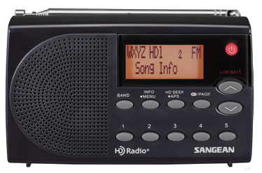 Sangean PR-D15 FM-Stereo/AM Rechargeable Portable Radio with