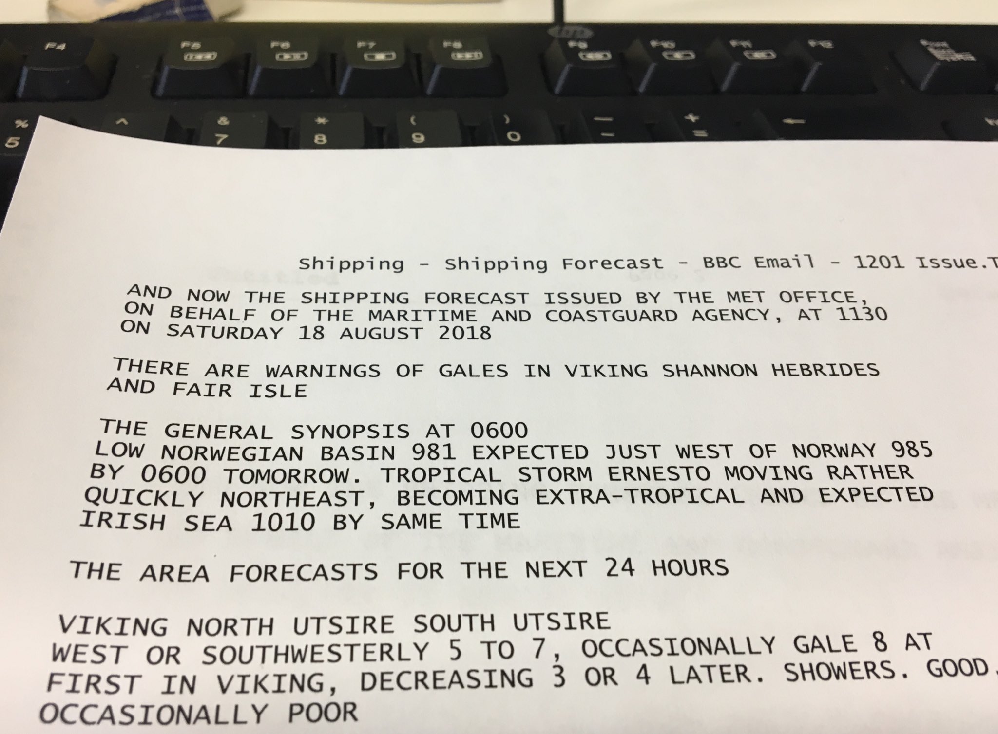 An Exceptional Shipping Forecast The SWLing Post