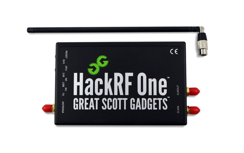 Placement of the H-loop near-field antenna of the HackRF SDR over