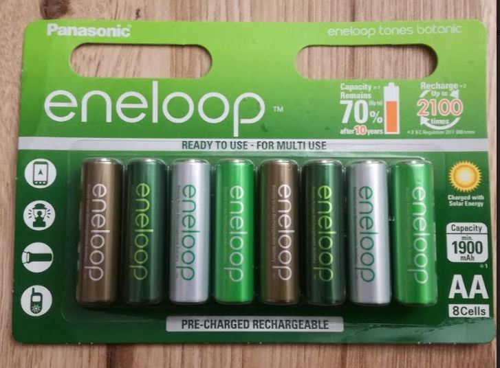 Panasonic eneloop AA/HR6, 1900 mAh, Rechargeable Batteries Ni-MH