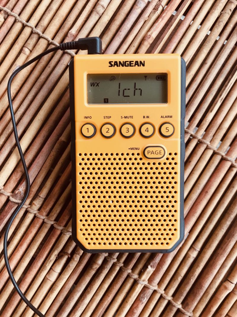 Sangean AM/FM/NOAA Weather Alert Rechargeable Radio