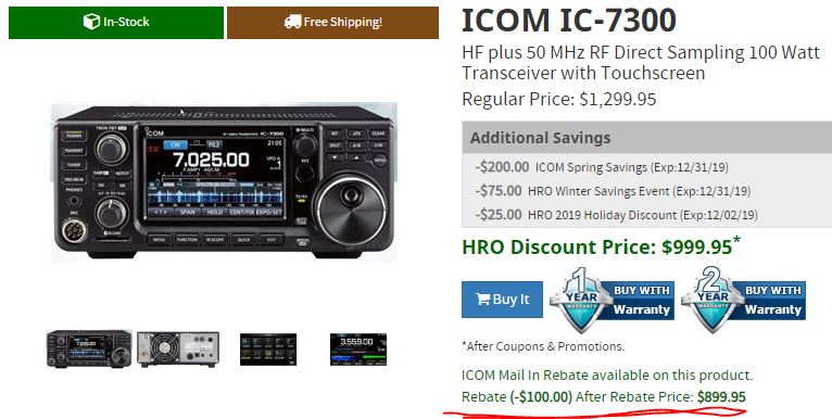 radio-deal-hro-2019-black-friday-sale-icom-ic-7300-899-95-after