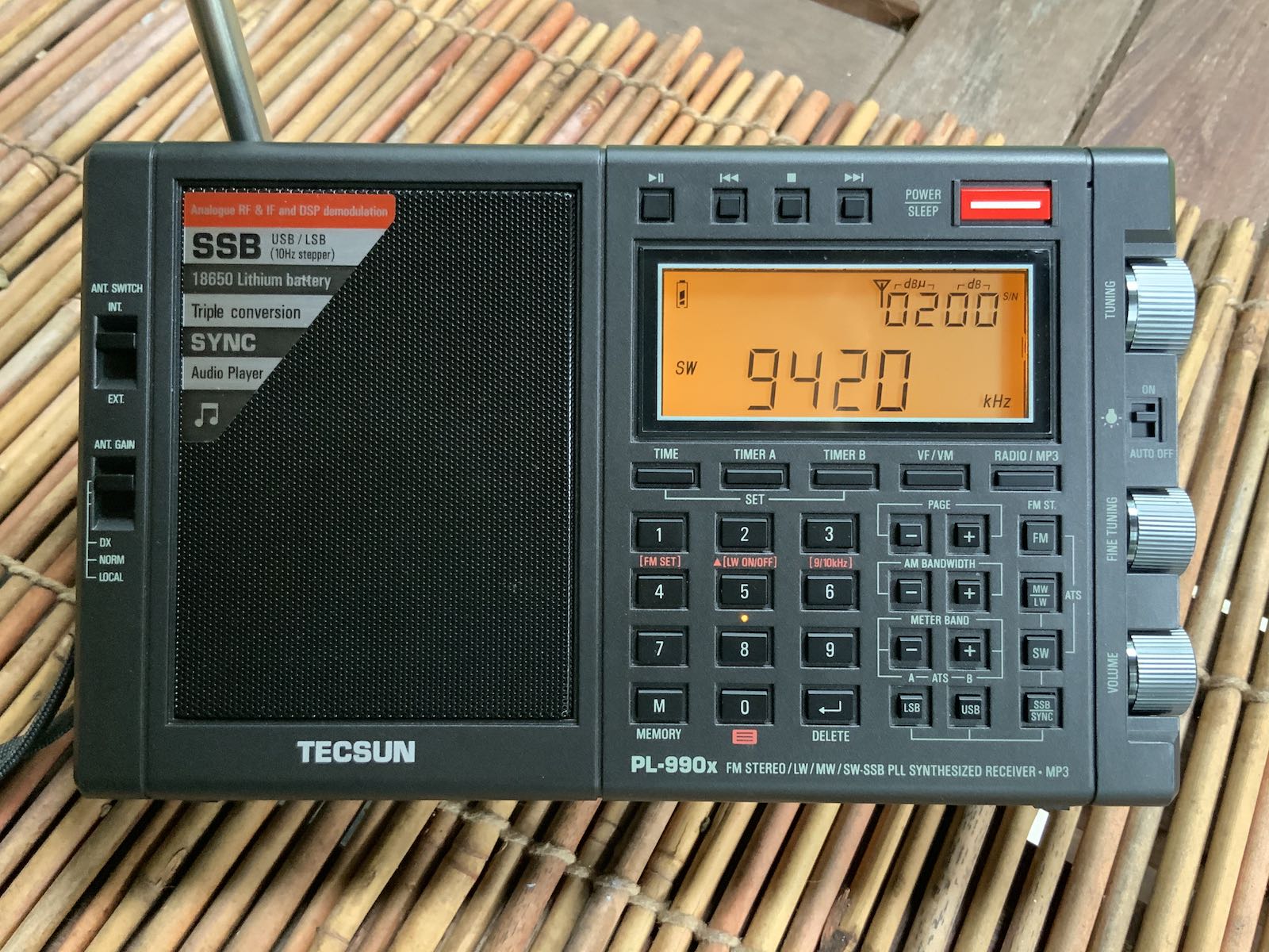 TECSUN PL-990X BCL短波ラジオ - オーディオ機器