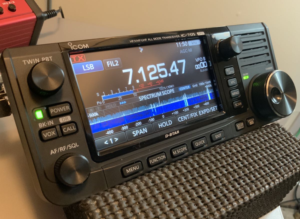 The Icom IC-705 has landed at SWLing Post HQ The SWLing Post pic image