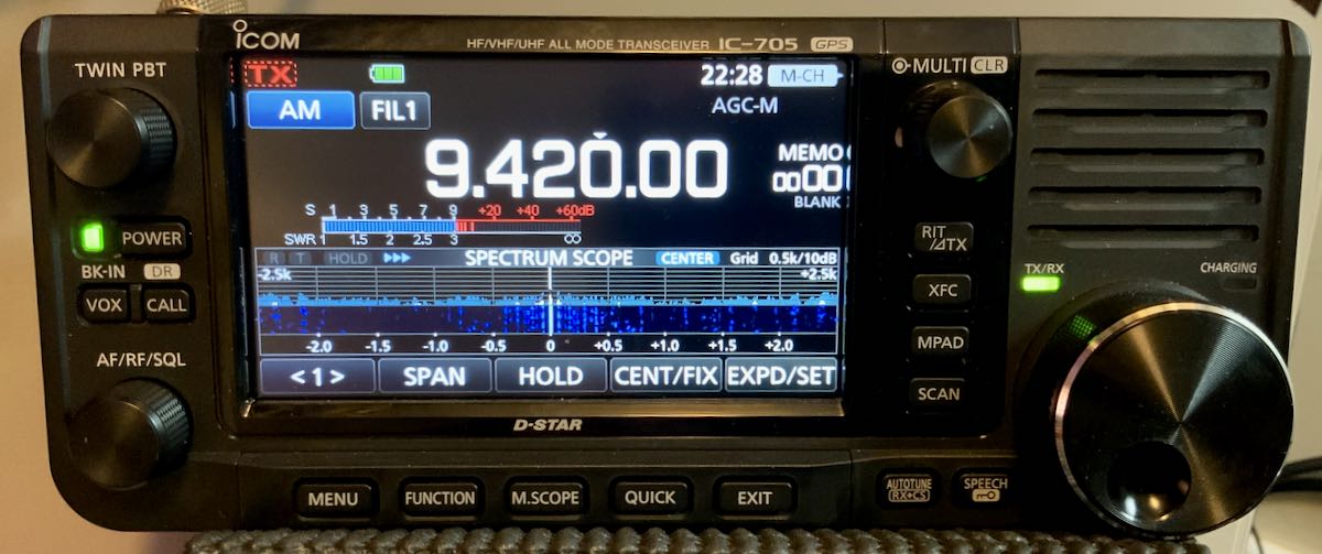 Icom IC-705 firmware v1.20, programming software v1.10, and a new 