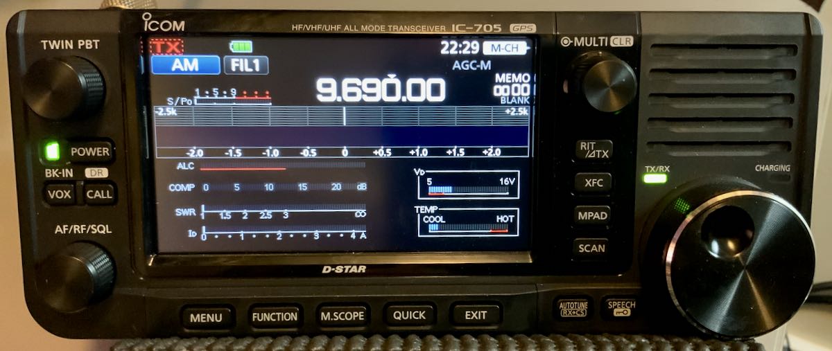 A review of the Icom IC-705 QRP Portable SDR Transceiver | The 