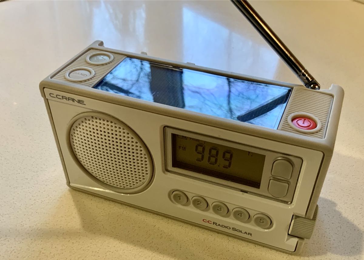 CCRadio Solar Digital AM, FM, Weather + Alert Windup Emergency Radio