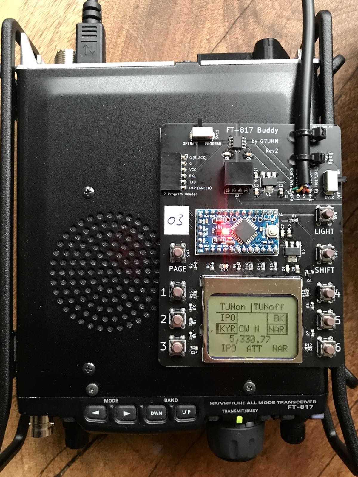 Upgrading my Yaesu FT-817 transceiver with the G7UHN rev2 Buddy board | The  SWLing Post