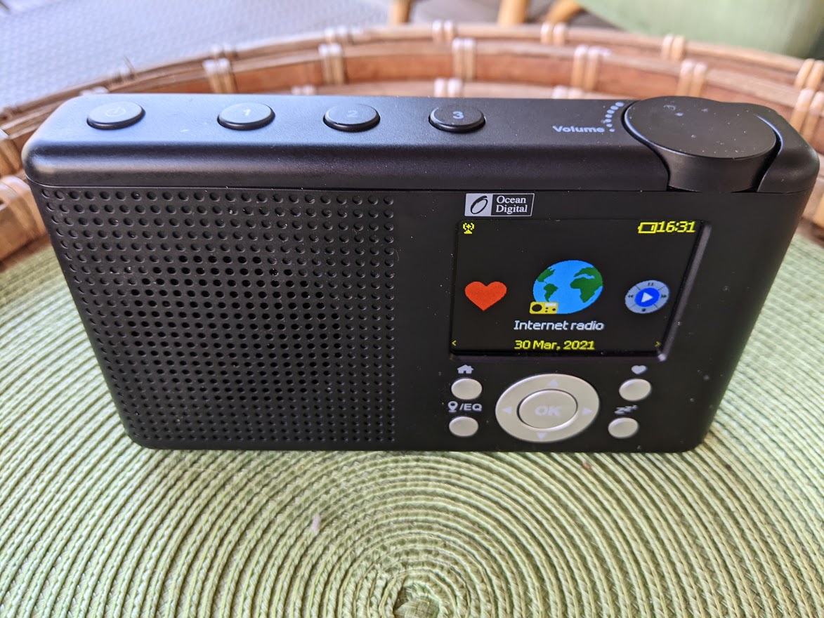 Ocean Digital WR-210N Rechargeable Internet Radio WiFi Bluetooth