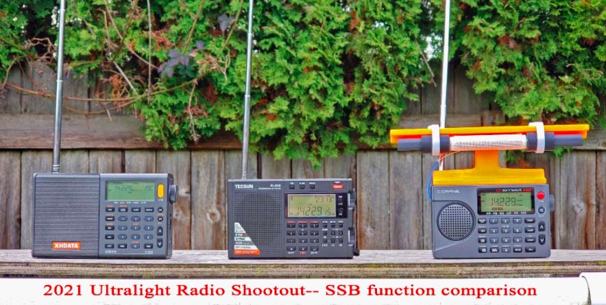 Gary DeBock's 2021 Ultralight Radio Shootout!