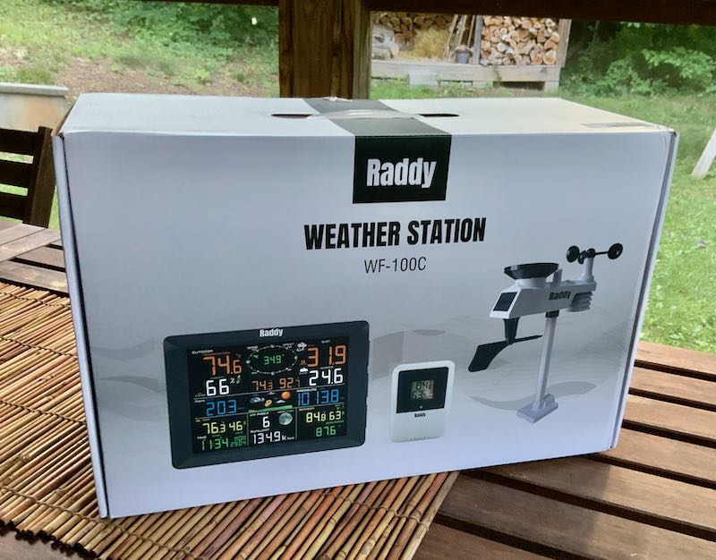 Raddy WF-100C Professional Weather Station Rain Gauge Wind Speed Solar