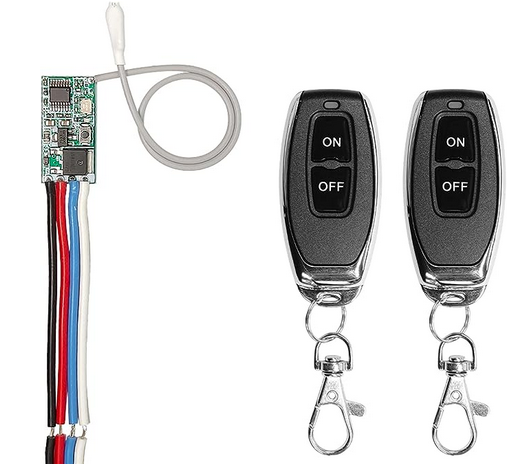 12V 24V 433Mhz Mini Receiver Radio Switch On/Off Round Remote