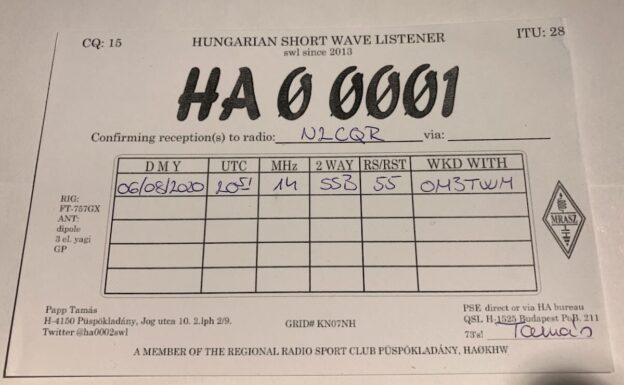 Swl Blog SWL QSL Cards | The SWLing Post