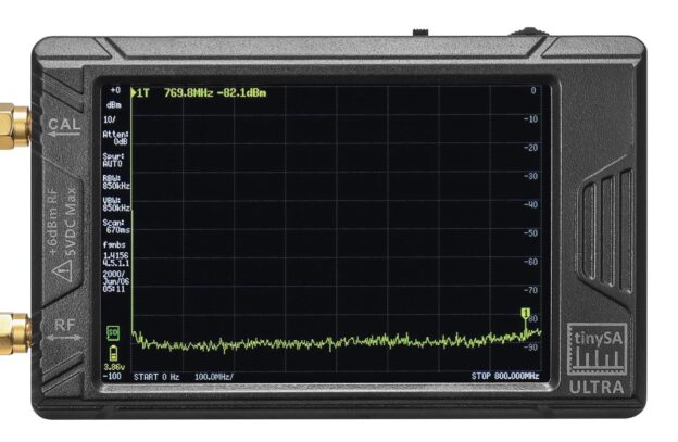 tinySA Ultra Spectrum Analyzer