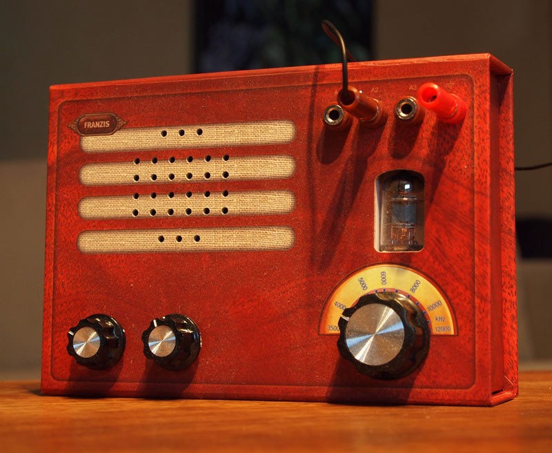 Franzis Cardboard Tube Radio Kit Shortwave Radio Index